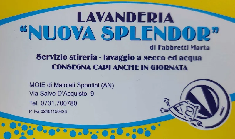 Lavanderia Nuova Splendor, stireria e lavaggio a secco a Moie di Maiolati Spontini